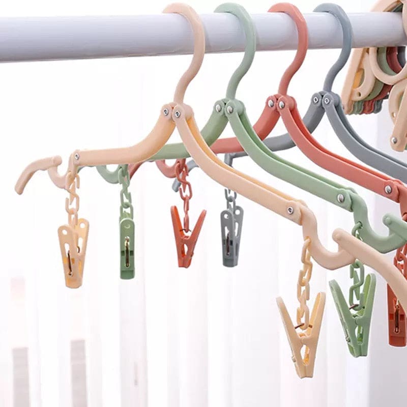 Multi Fold Travel Hanger, Portable Outdoor Non-Slip Hanger, Clothespin Towel Sock Storage Organizer, Clothes Hanger with Clips, Portable Plastic Display Hangers, Coats Hanger, Folding Clothing Organizer Multi Fold Travel Hanger, Portable Outdoor Non-Slip Hanger, Clothespin Towel Sock Storage Organizer, Clothes Hanger with Clips, Portable Plastic Display Hangers, Coats Hanger, Folding Clothing Organizer